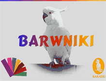 Tablet Screenshot of barwniki-kakadu.com.pl